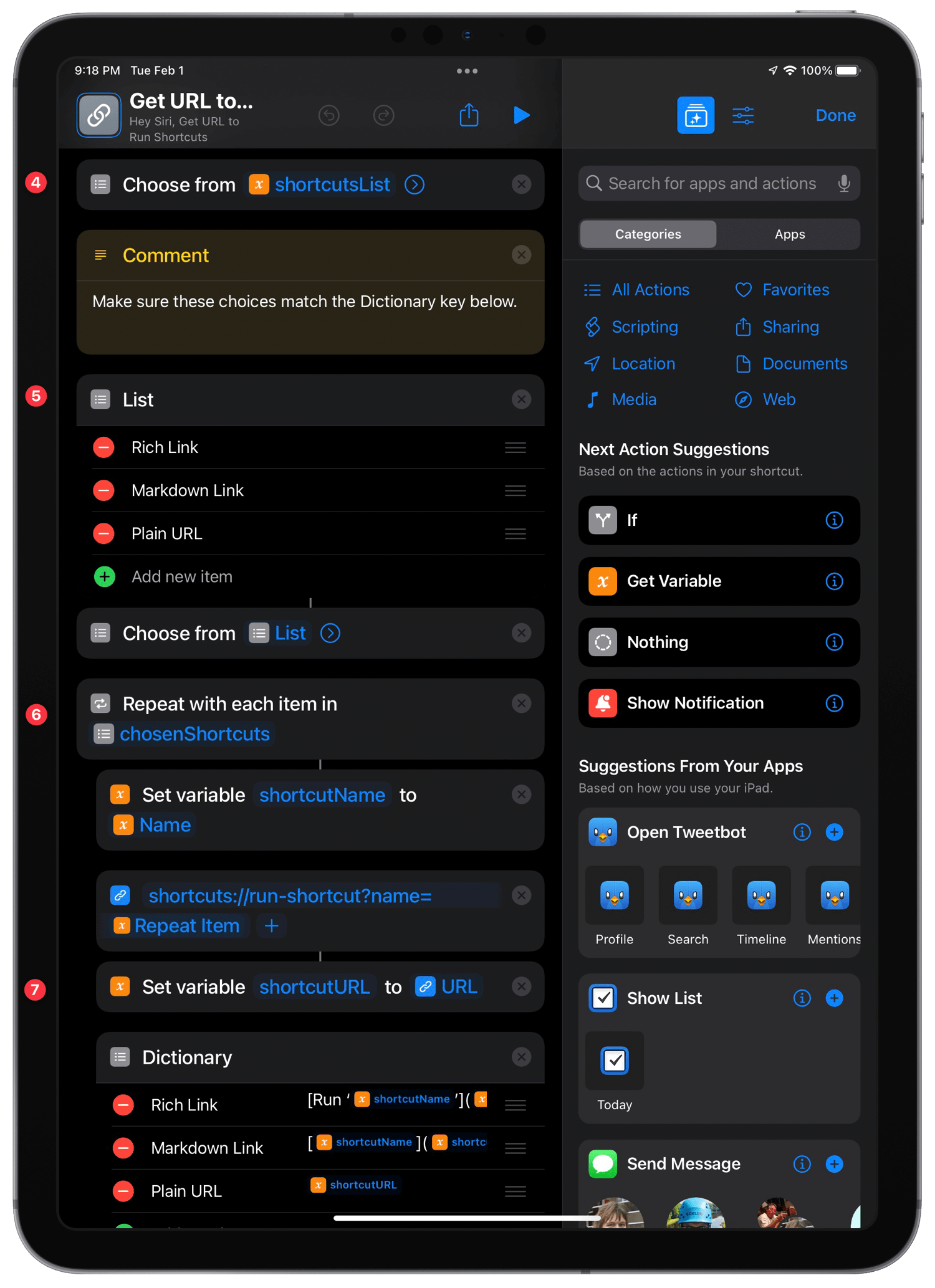 Steps 4-7 ⌘