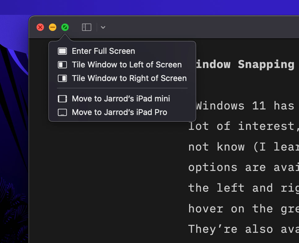 Window Snapping on macOS - HeyDingus