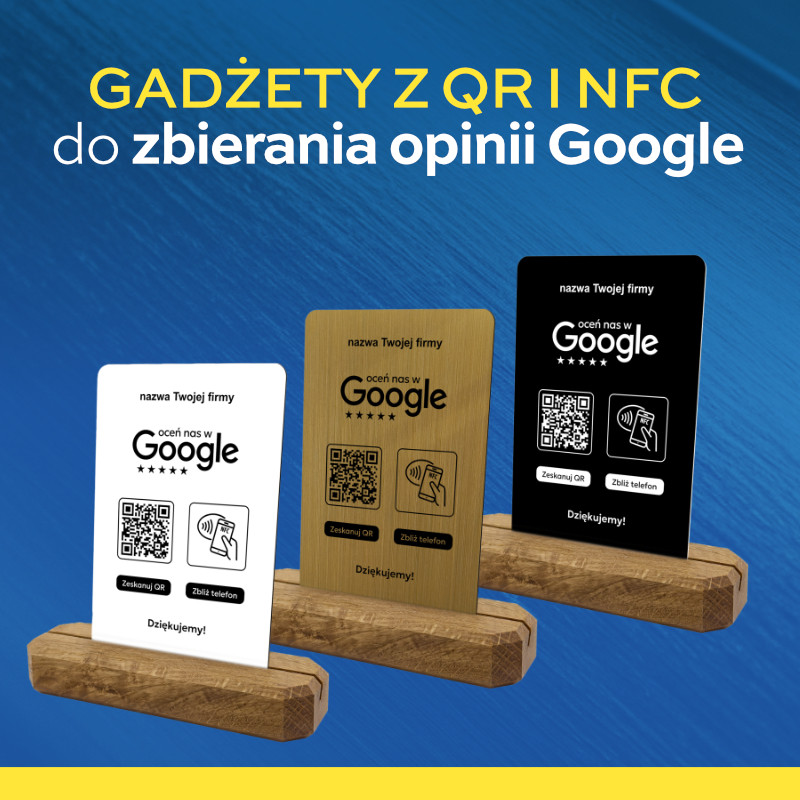 Gadżety do zbierania opinii w Google