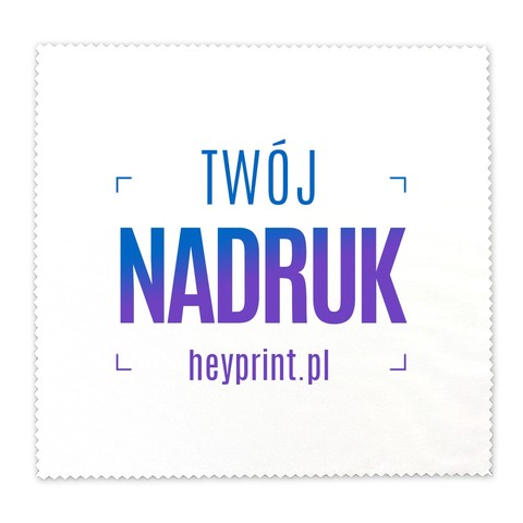 Ściereczki do okularów lub ekranów z Twoim nadrukiem, 18 cm x 17 cm, poliester 220 g, 100 sztuk