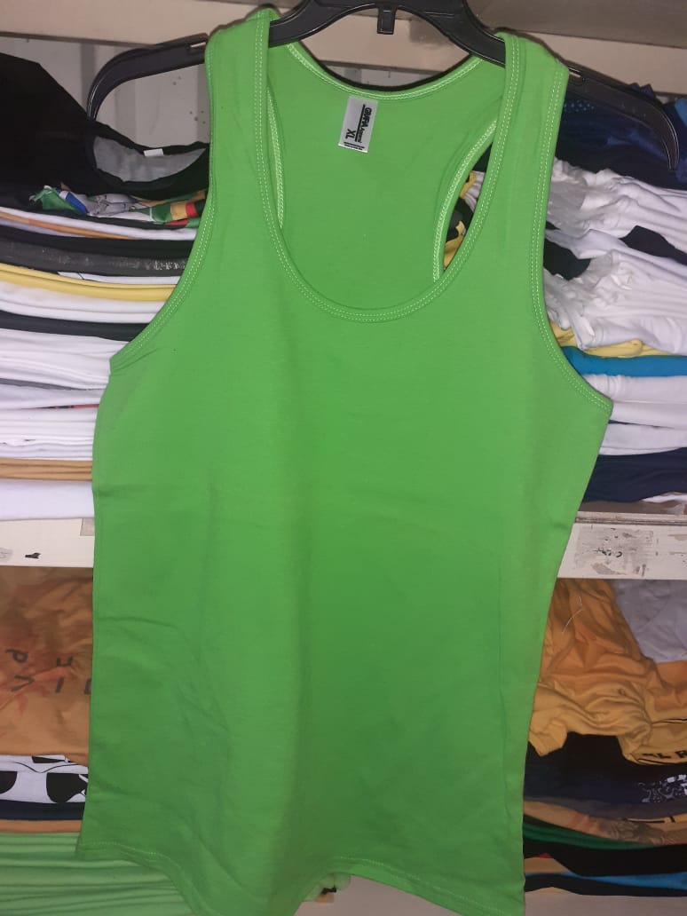 Camiseta Tank-Top Verde  Mujer