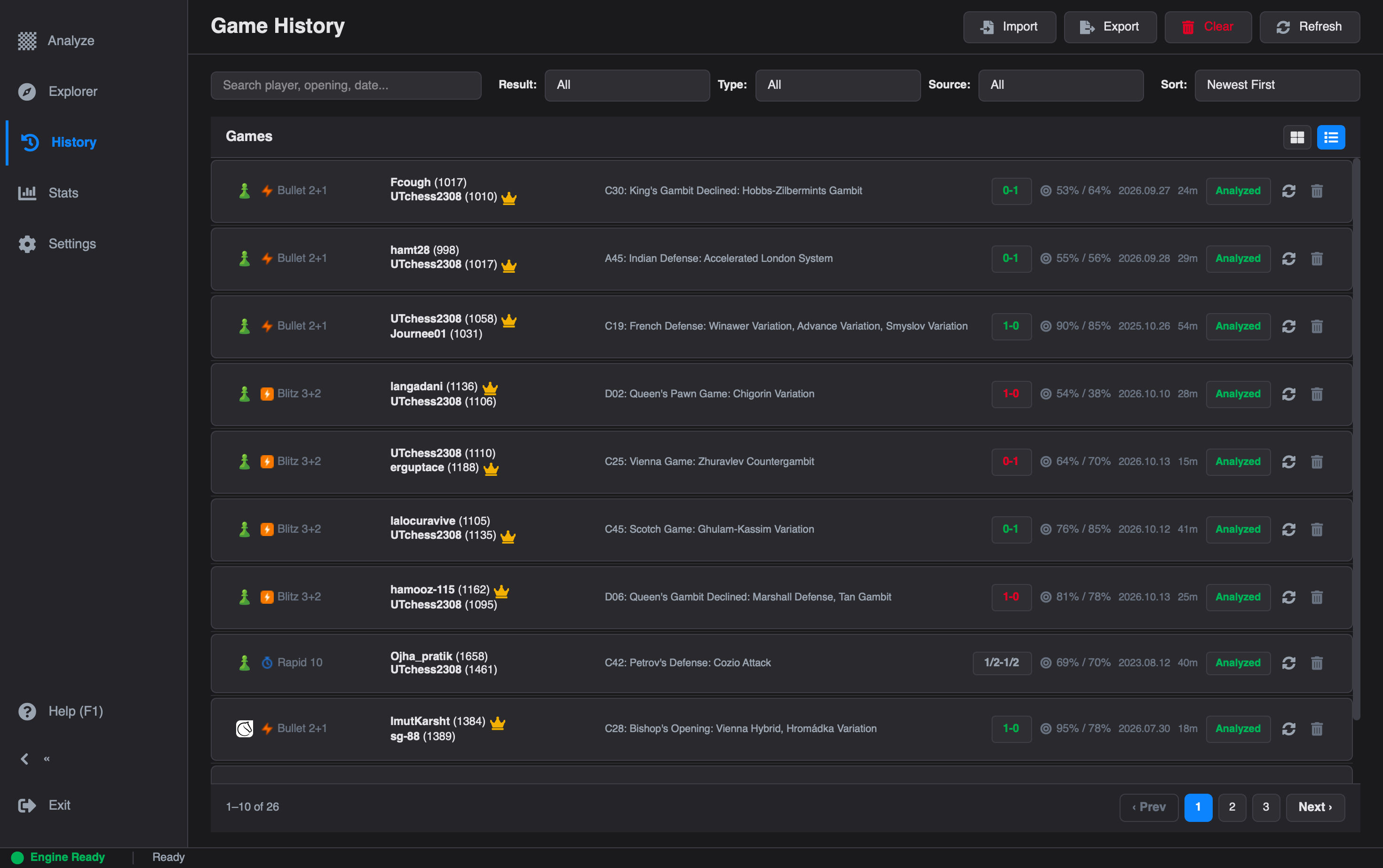 Game History