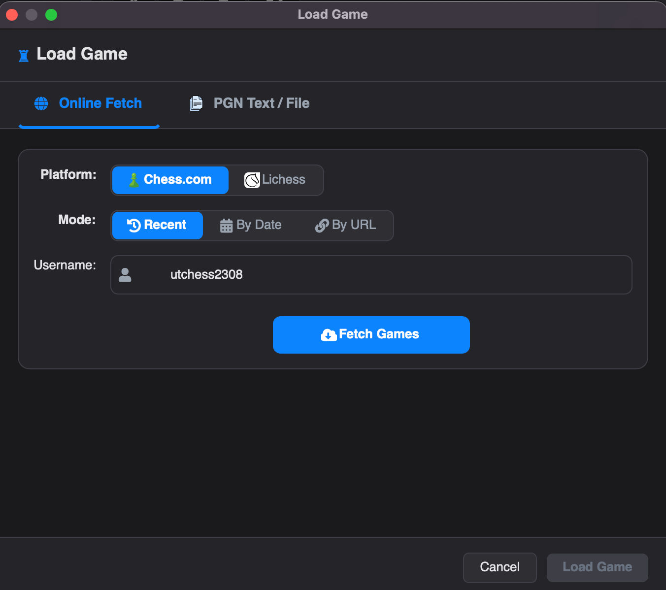 Online Game Fetcher