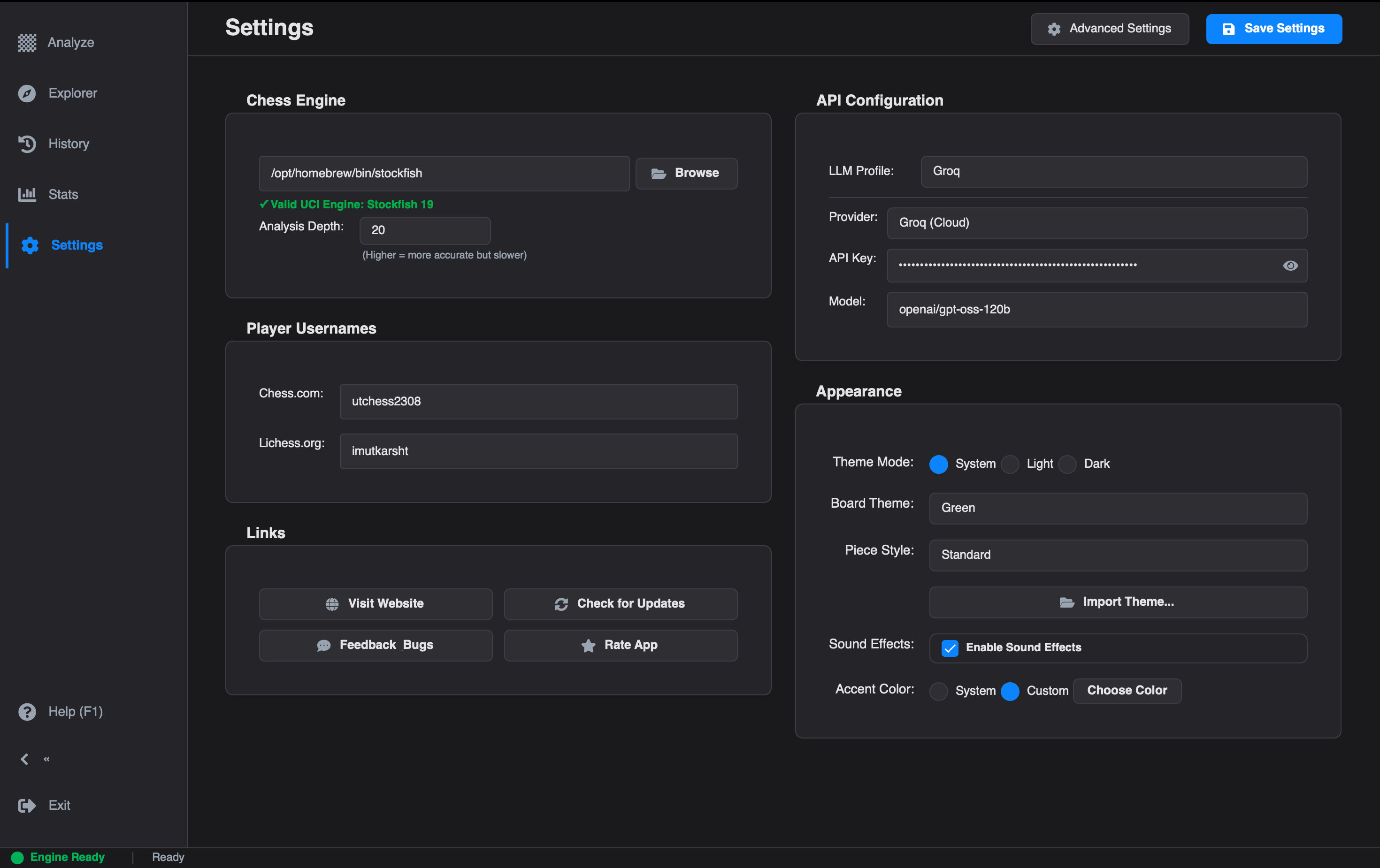Settings Basic