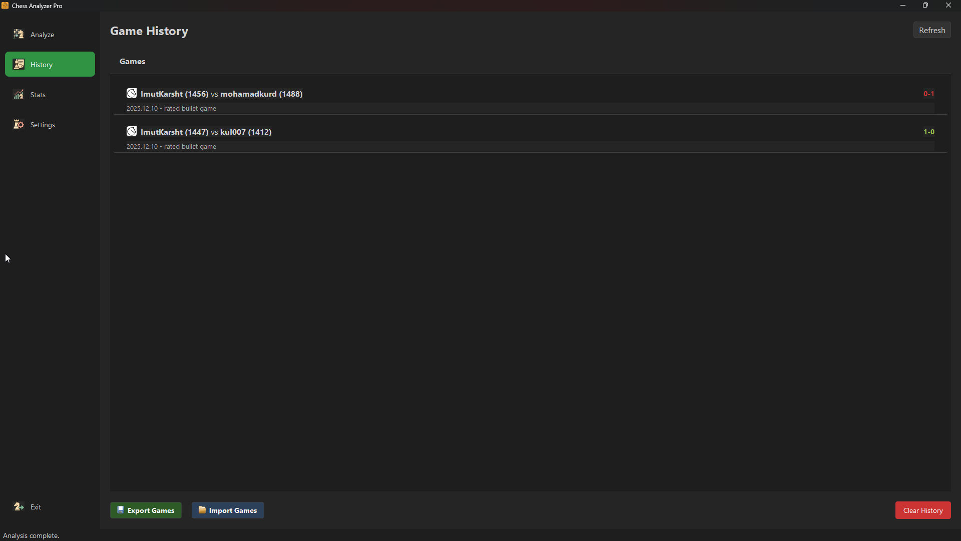 History Tab