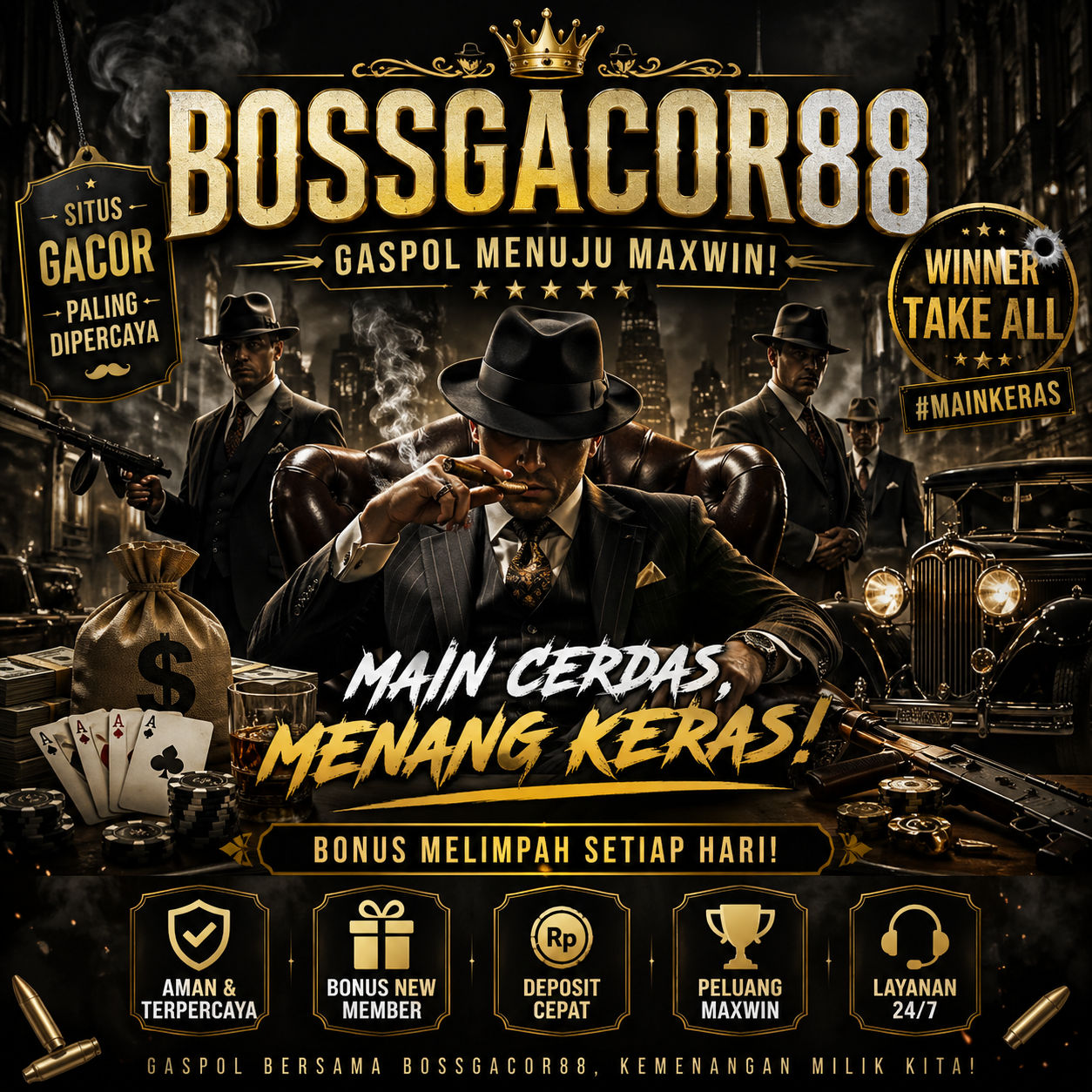 BOSSGACOR88: Gaspol Menuju Maxwin | Main Cerdas, Menang Keras by Hey siriusly
