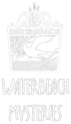 Logo for the The Funky Four Waterbeach Mysteries series