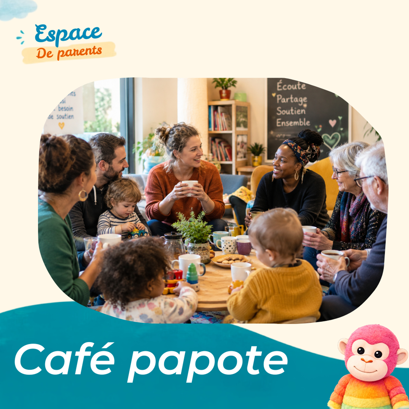 👨‍👩‍👦 Café papote