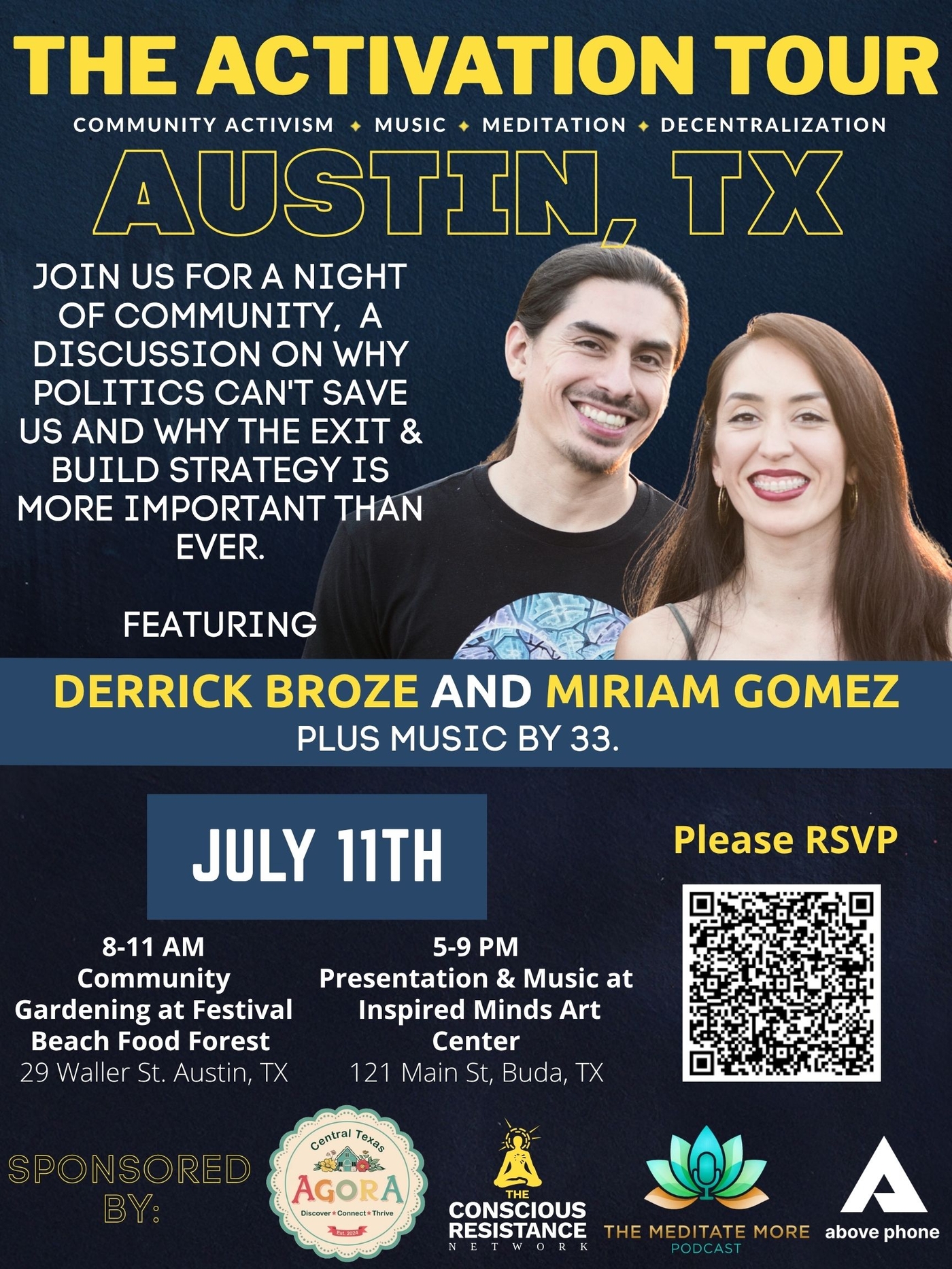 The Activation Tour - Central Texas with Derrick Broze