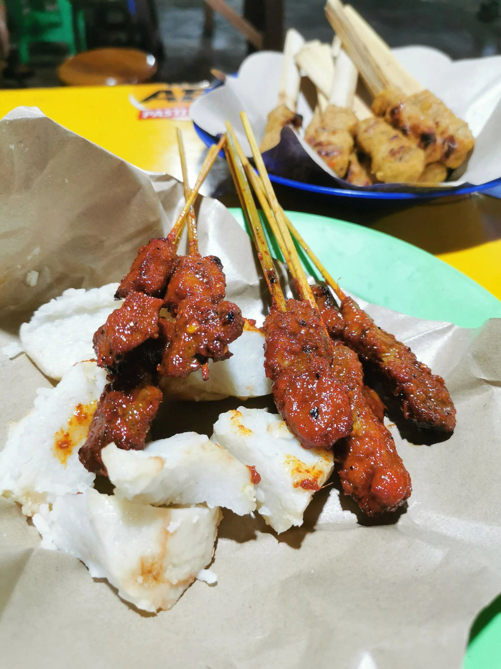 Sate babi with Lontong - IDR 30,000