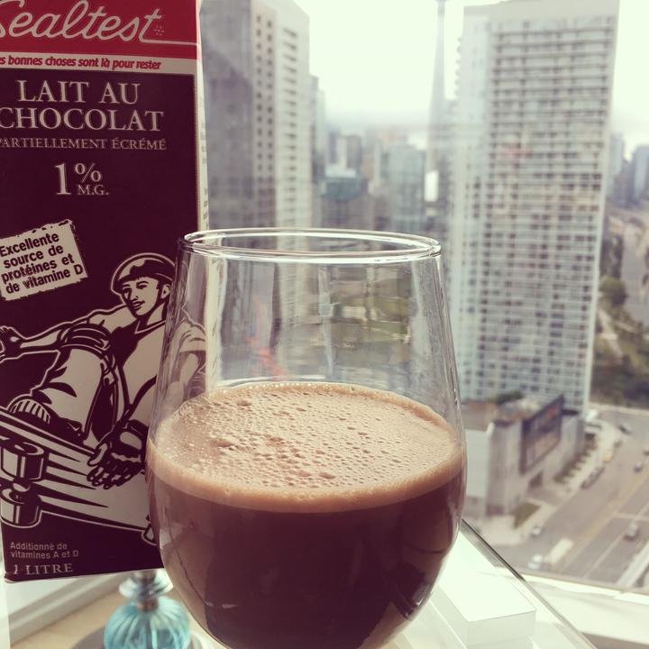 Chocolate milk in Toronto, Canada
