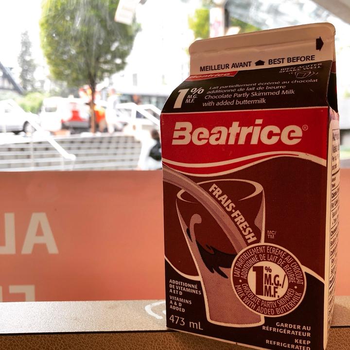 Chocolate milk in Vancouver, Canada