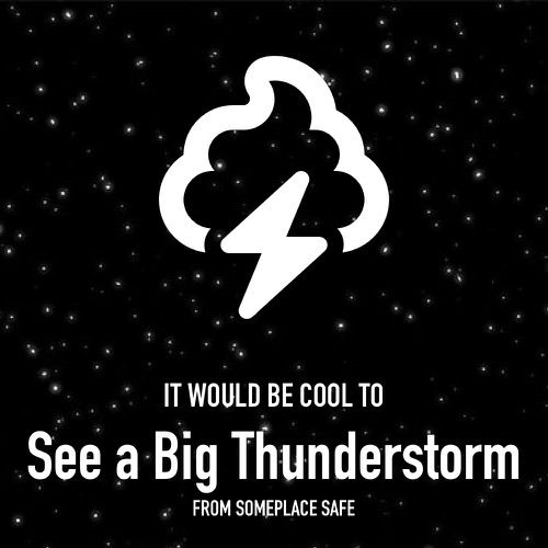 It would be cool to thunderstorm