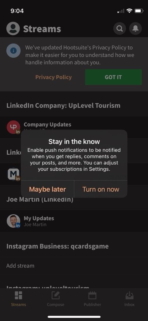 "Stay in the know" spotted in the wild