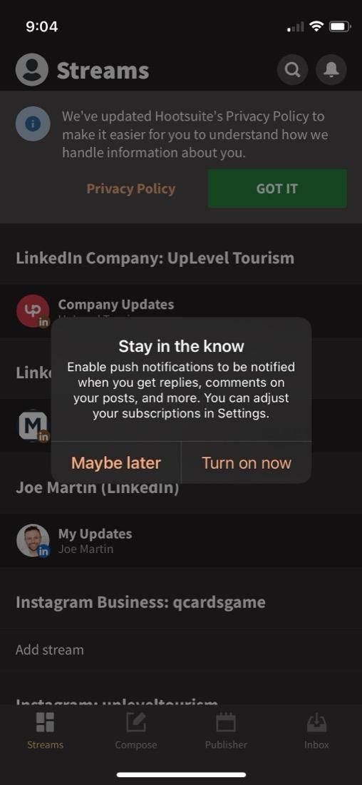 "Stay in the know" spotted in the wild