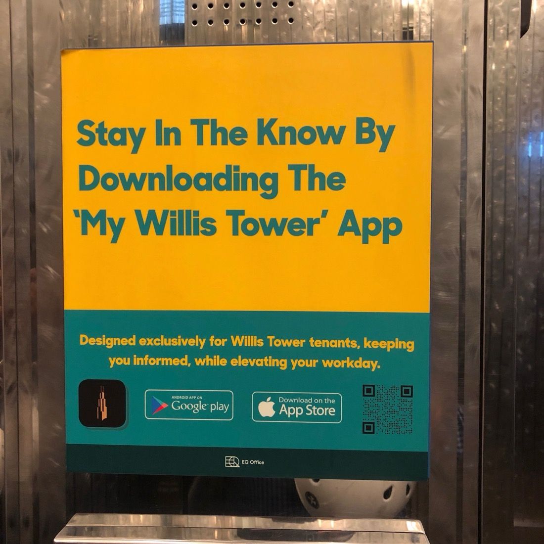 "Stay in the know" spotted in the wild
