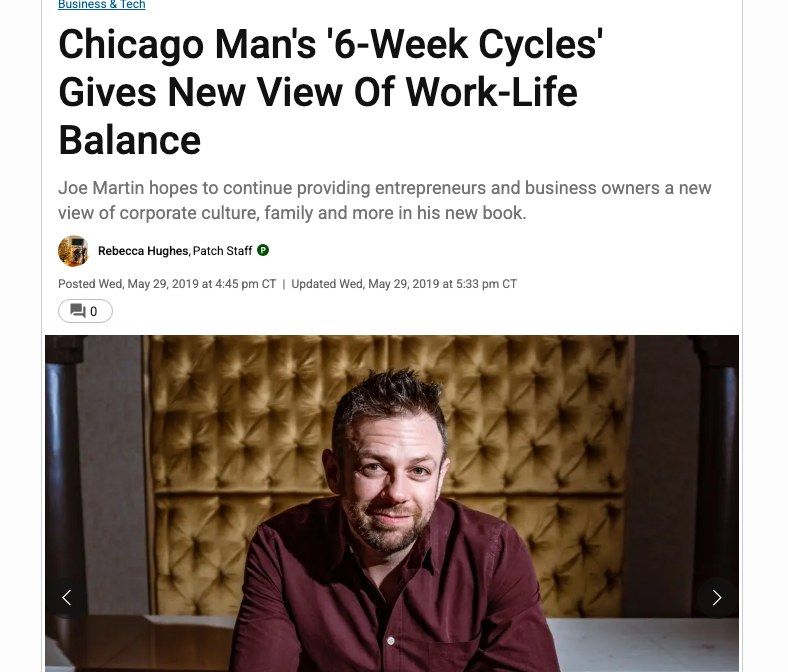 6-Week Cycles featured in Patch