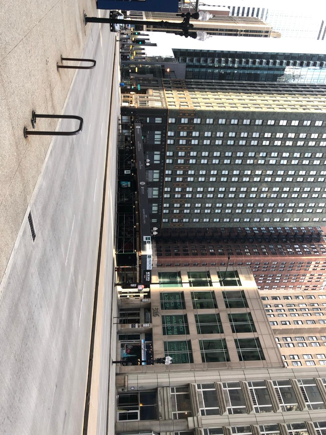 Empty Chicago during COVID