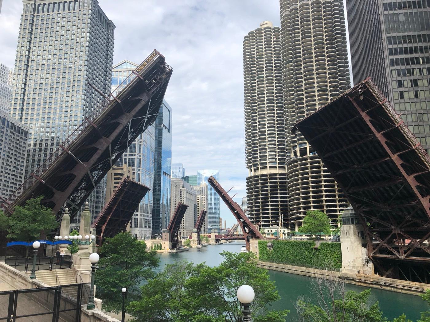 Empty Chicago during COVID