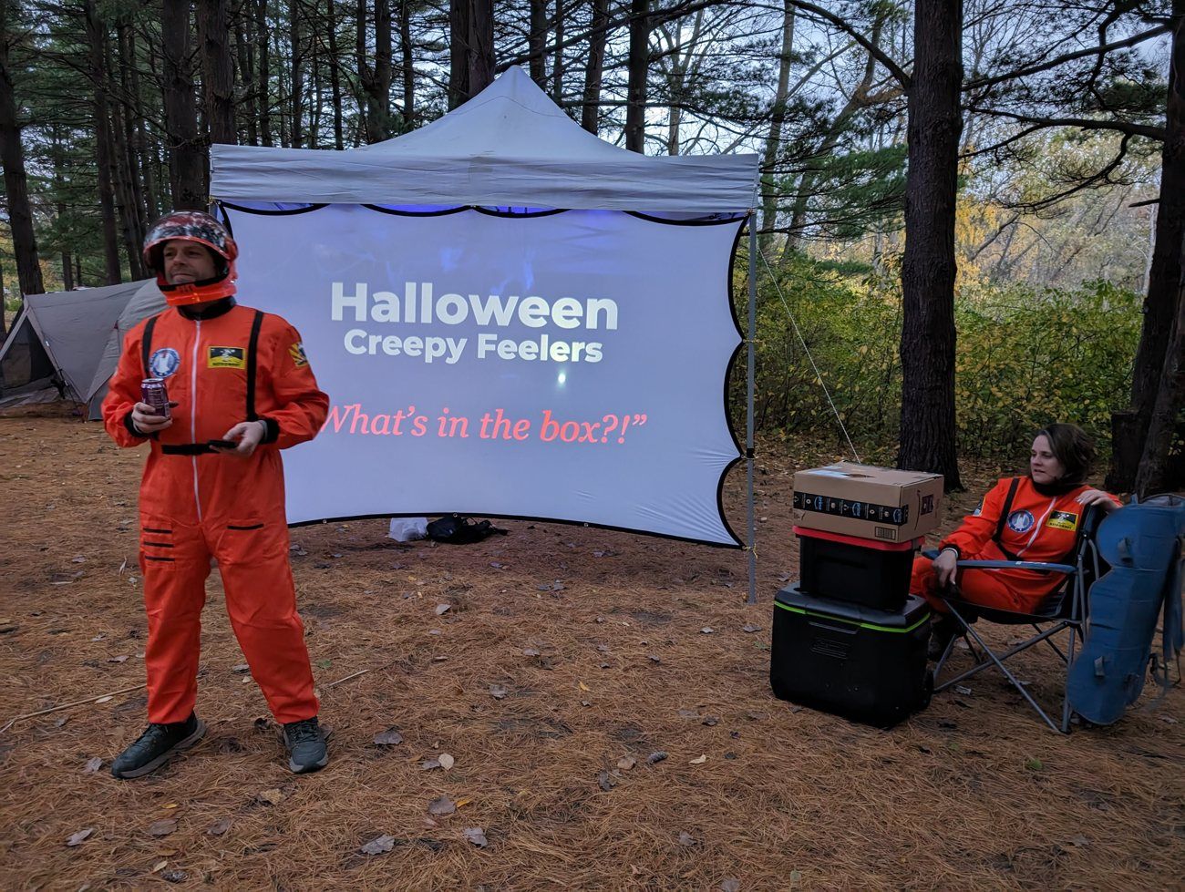 Halloween camping