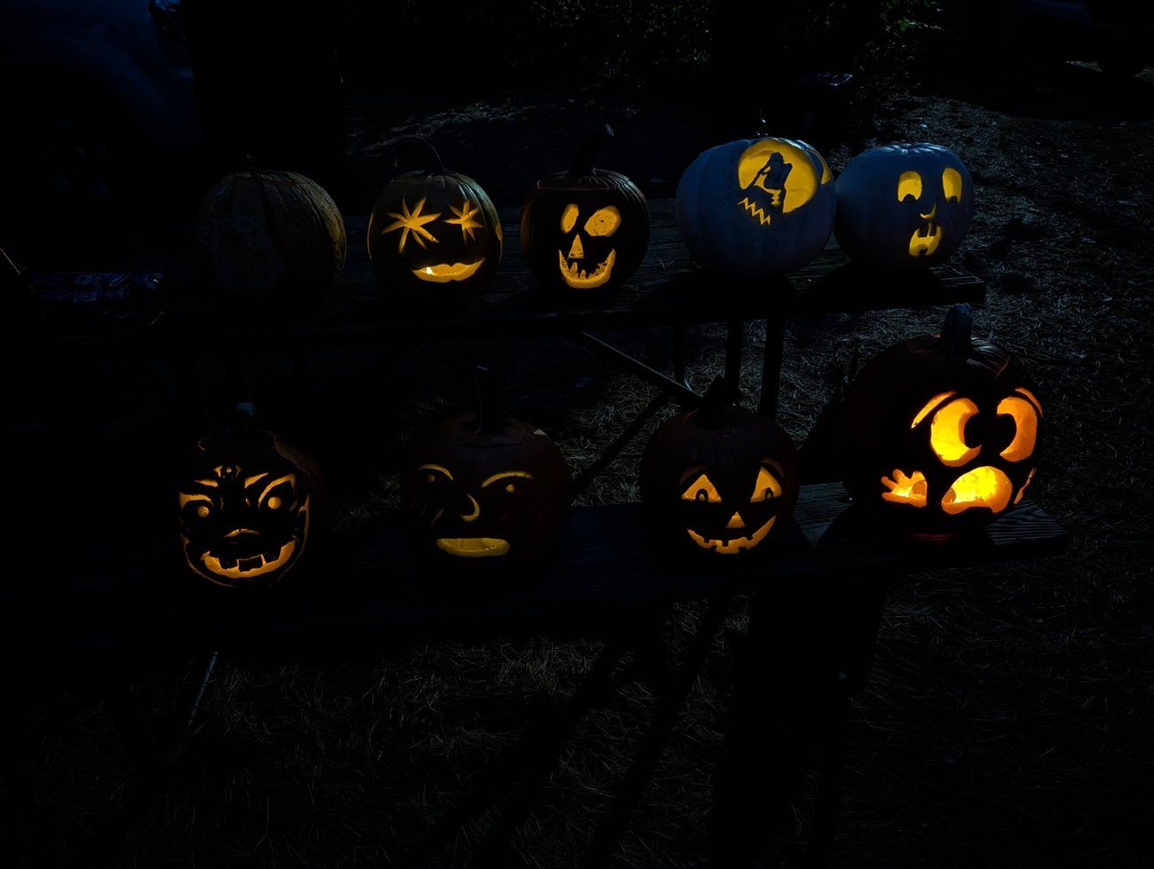 Halloween camping