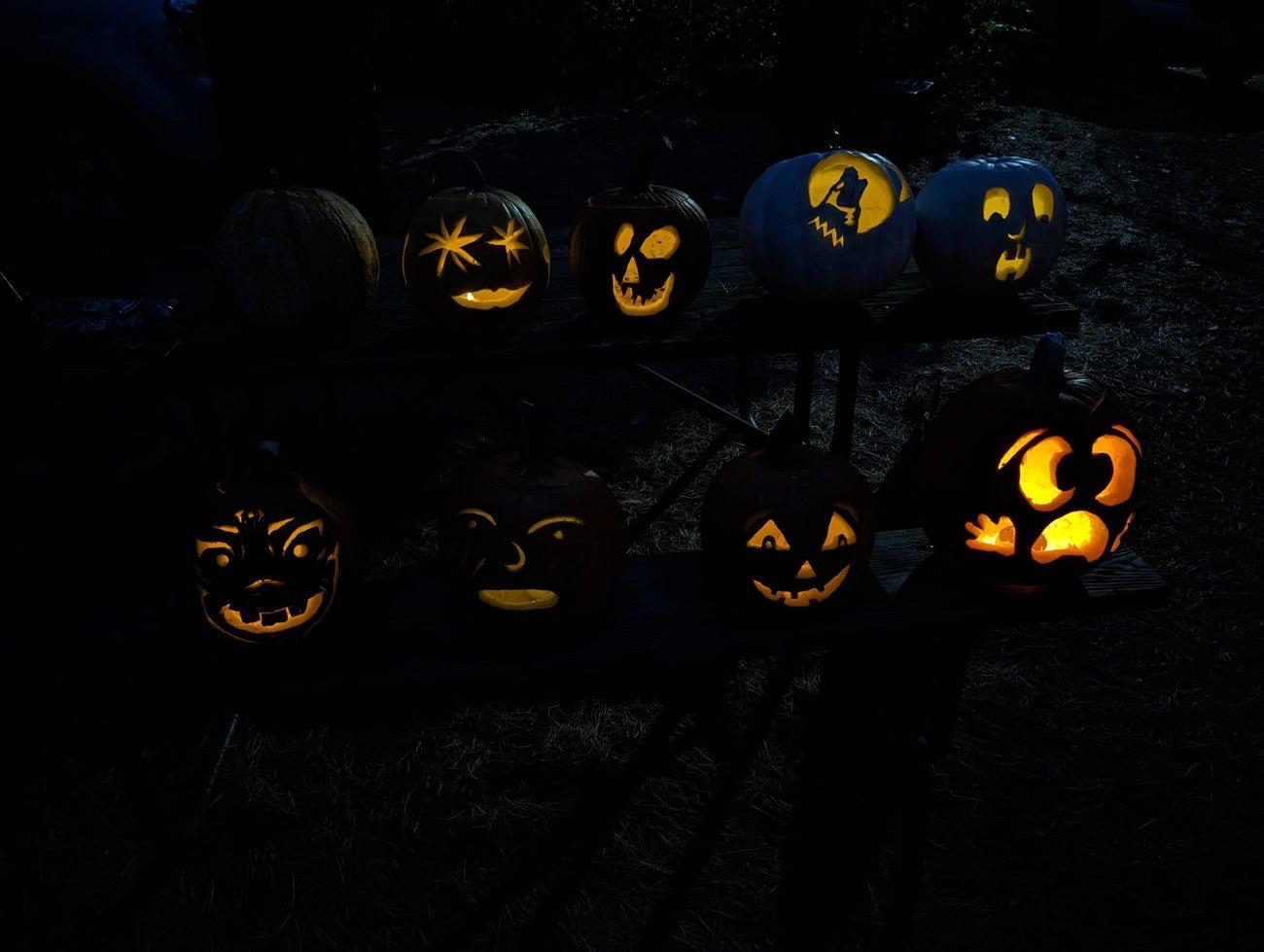 Joe and friends Halloween camping