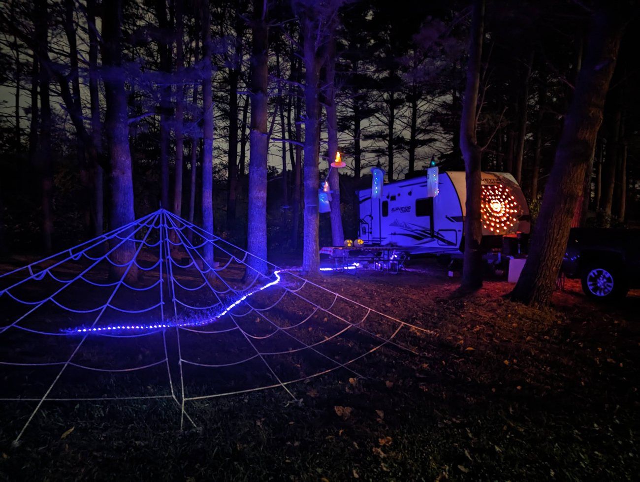 Halloween camping