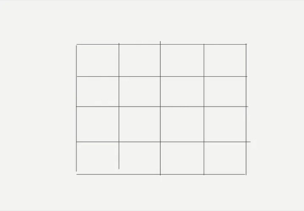 An empty Super Bowl Squares grid
