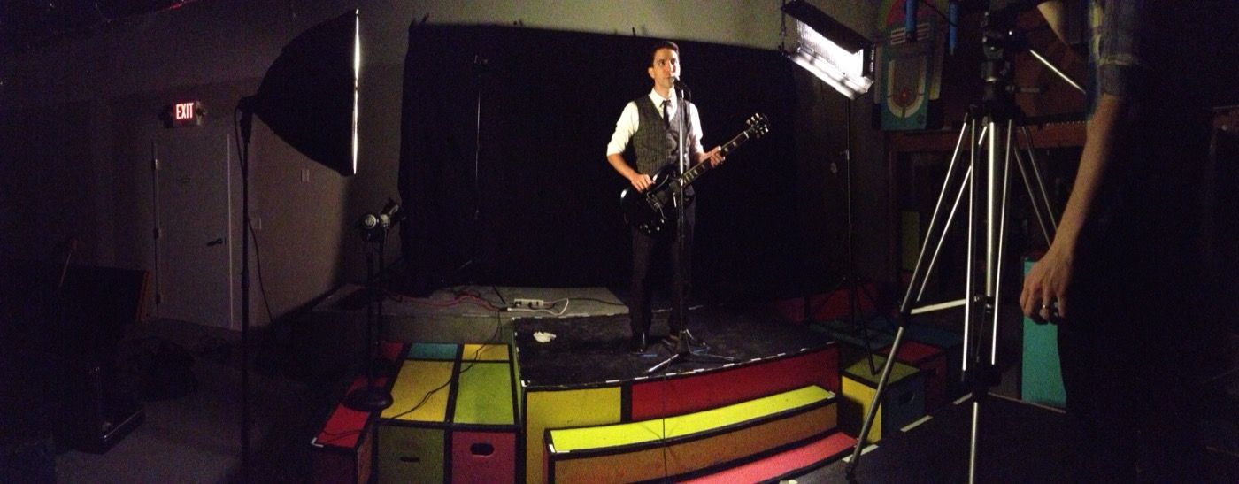 Behind the scenes of the Bye Bye Love shoot