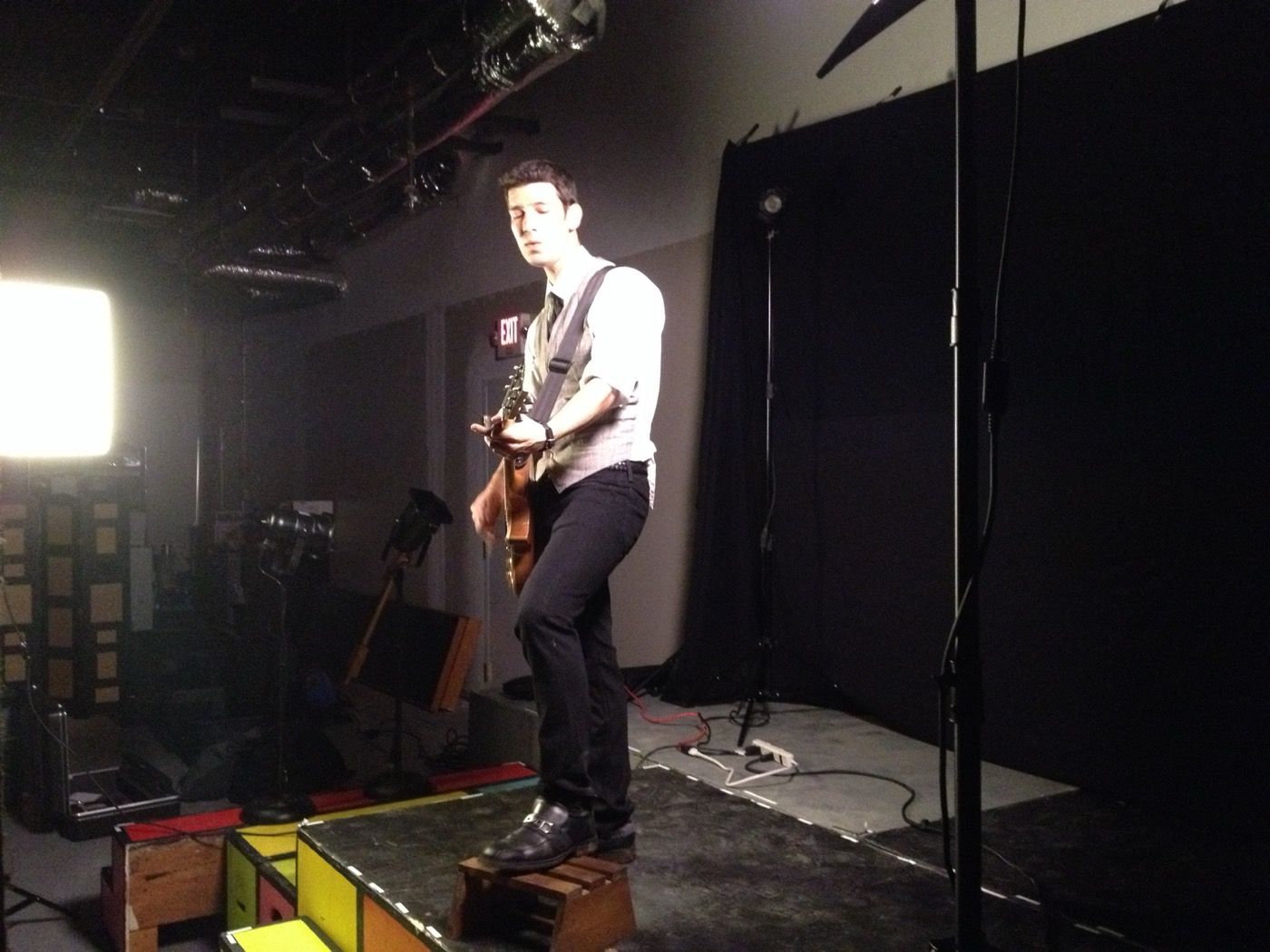 Behind the scenes of the Bye Bye Love shoot