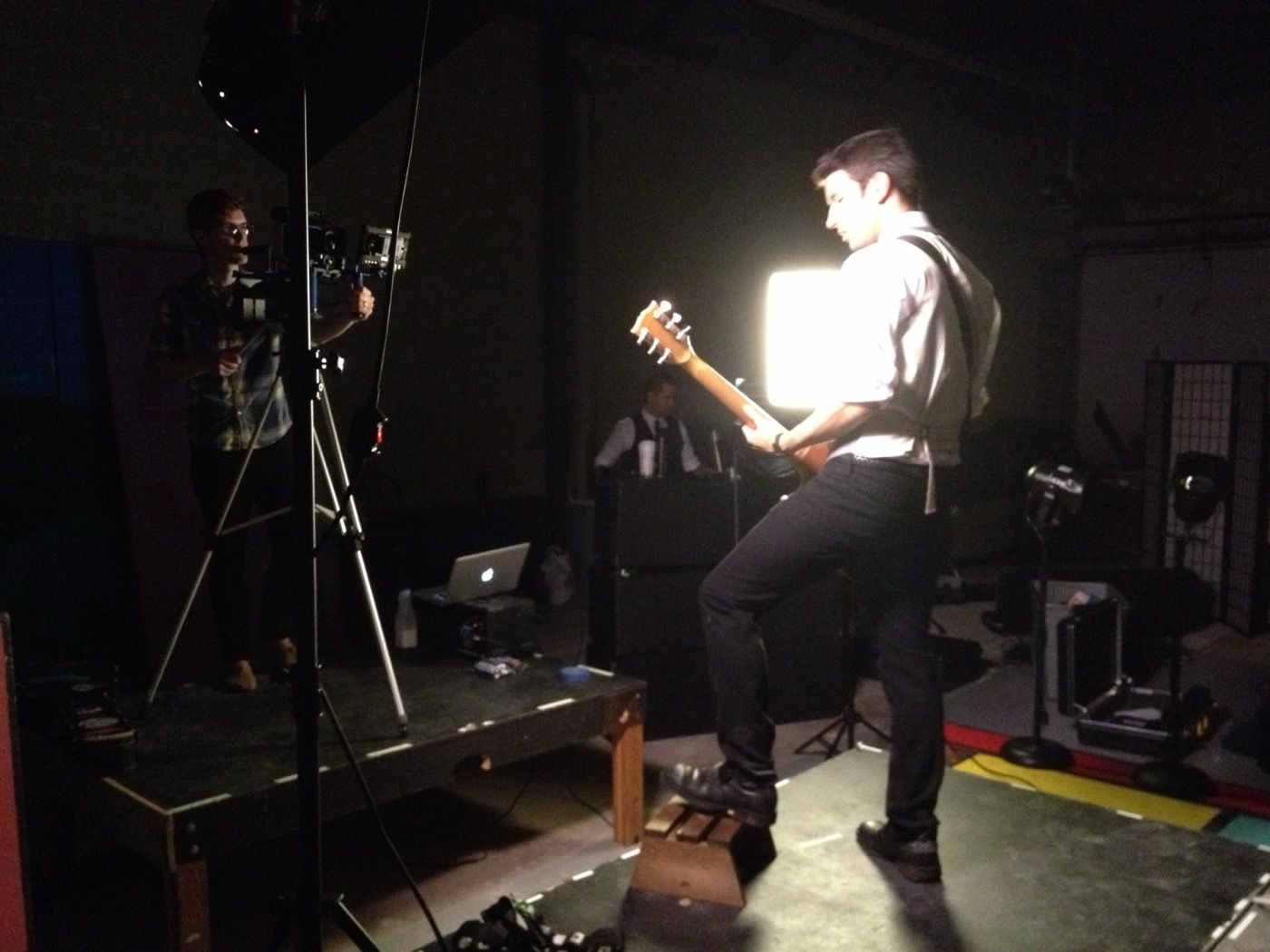 Behind the scenes of the Bye Bye Love shoot