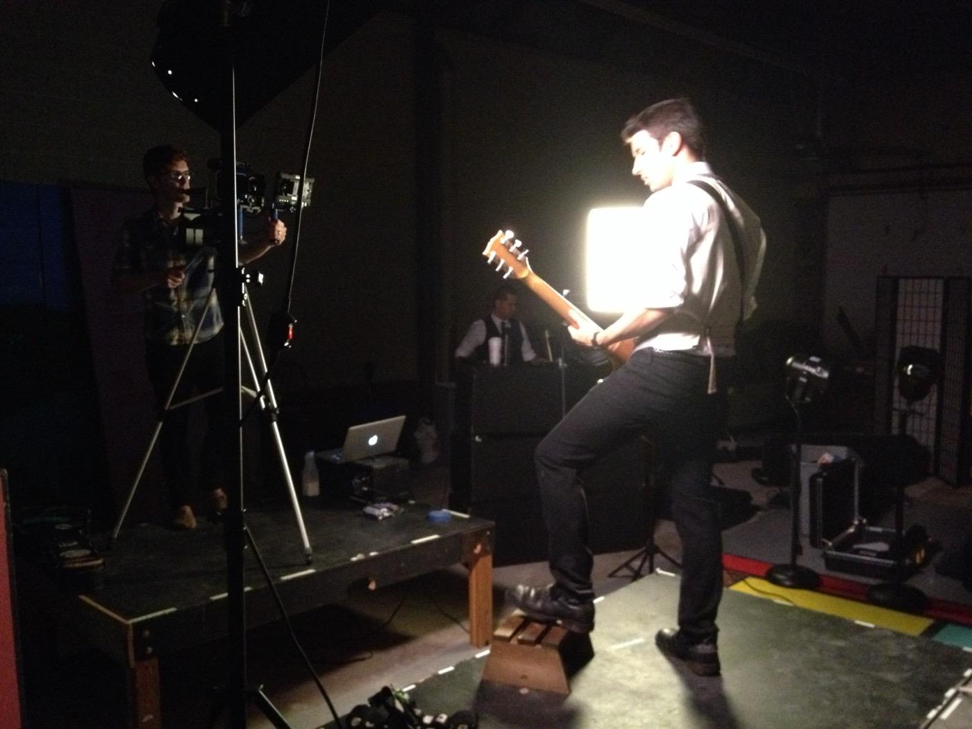 Behind the scenes of the Bye Bye Love shoot