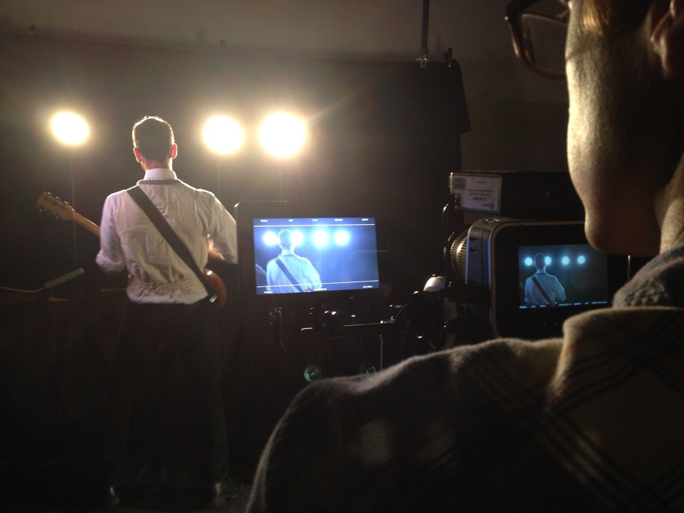 Behind the scenes of the Bye Bye Love shoot