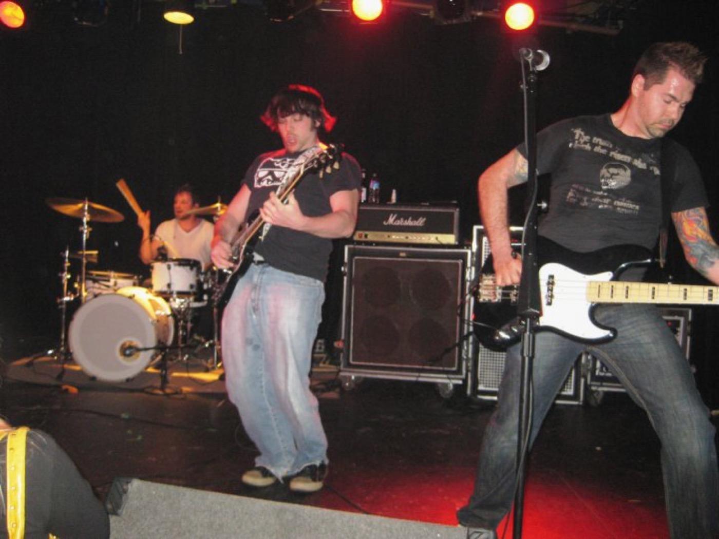 Joe on stage with The Fold