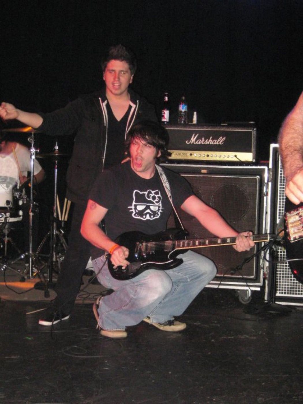 Joe on stage with The Fold