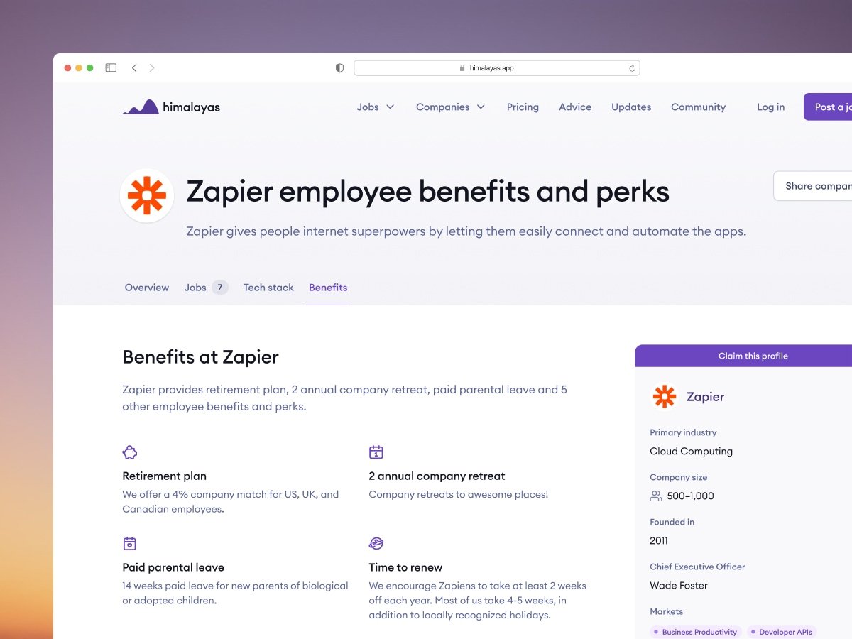Remote employee benefits and perks
