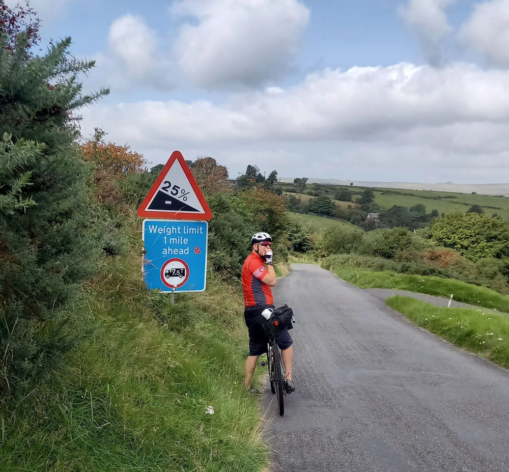 Steep hills of Dartmoor