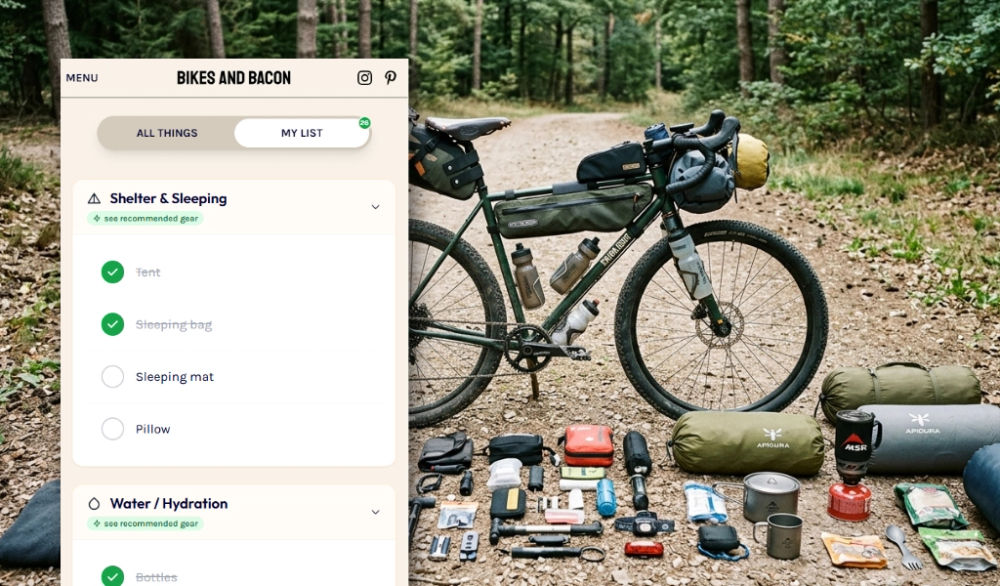 The Ultimate Interactive Bikepacking Checklist