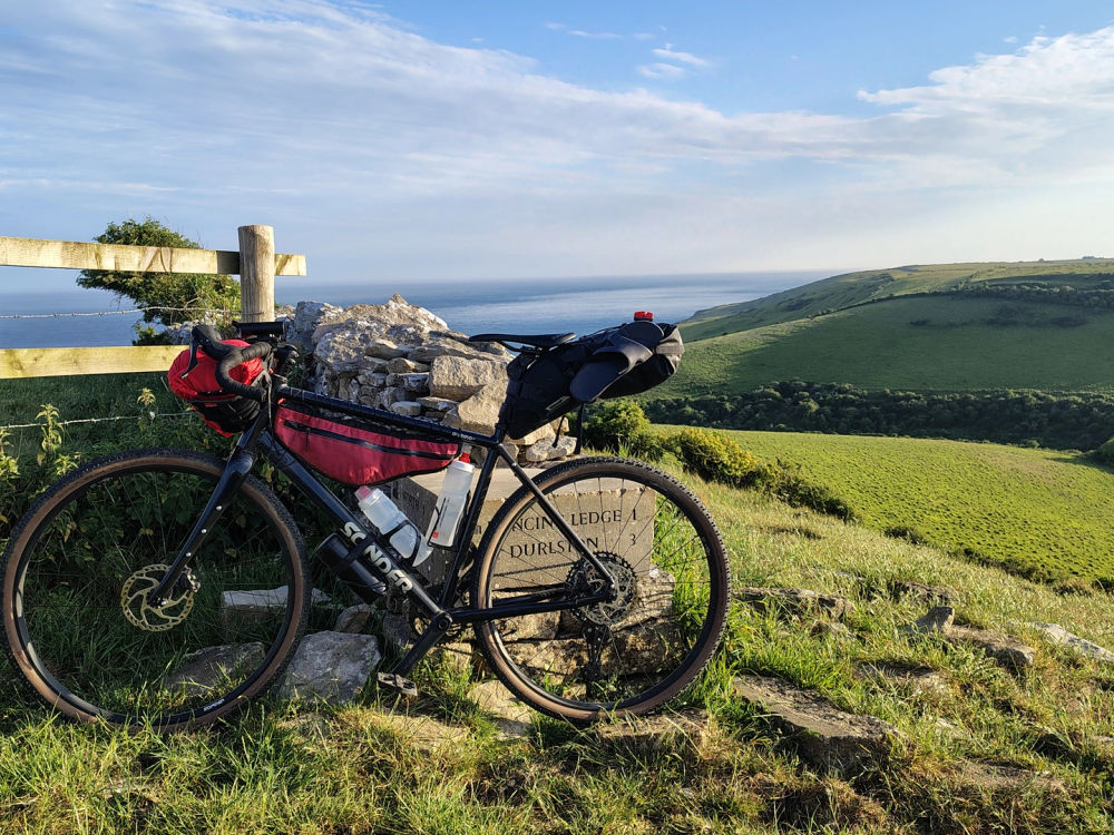 Bikepacking Isle of Purbeck on a gravel bike with Redshift Suspension Seatpost