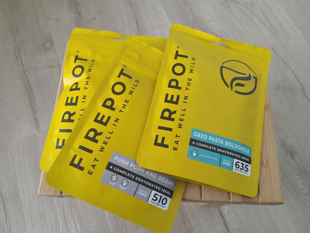 Firepot Dehydrated Meals ready to eat on a bikepacking adventure