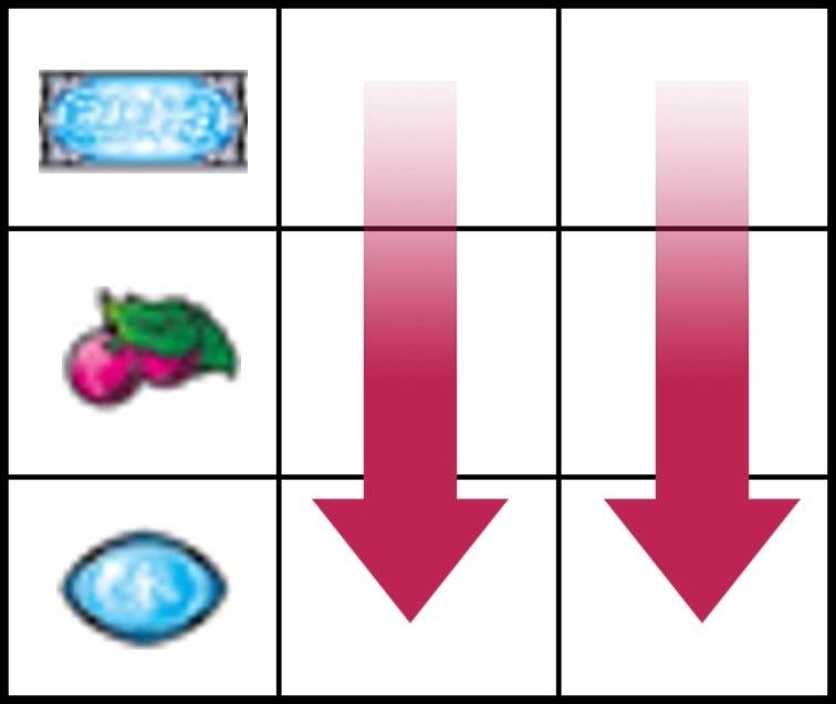 中段チェリー停止時