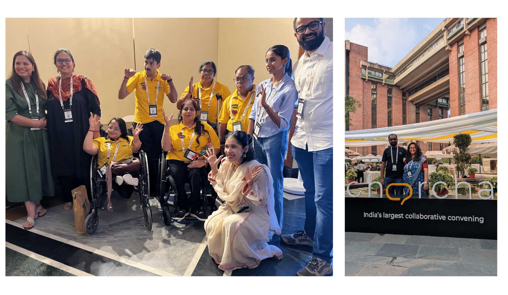 Charcha 2026: meeting the Mitti Café team, and the EdZola team at the Charcha venue