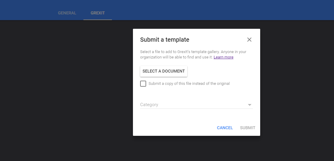 Google Docs public templates