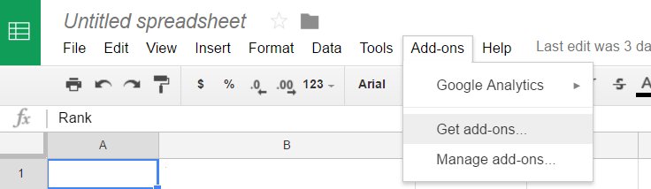 Google Sheets add-ons