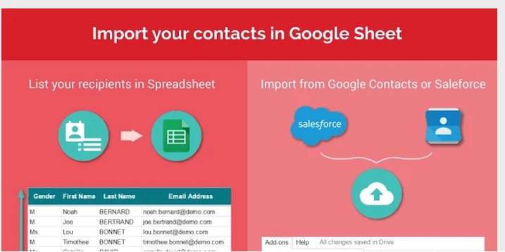 Google Sheets add-ons yet another mail merge