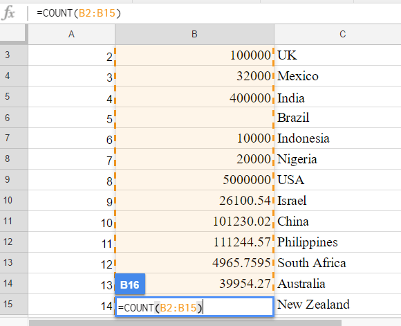 Google Sheets functions 3