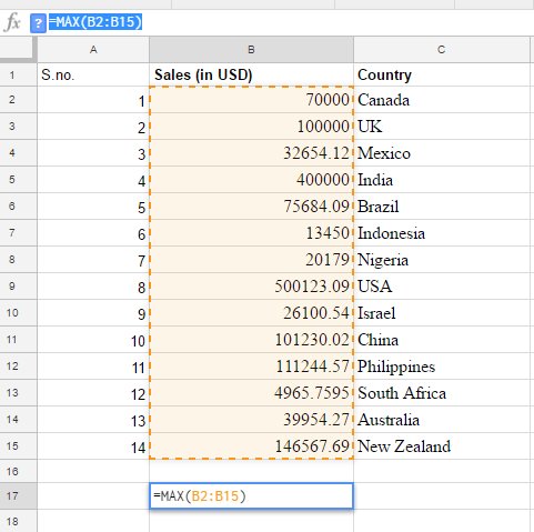 Google Sheets functions 4