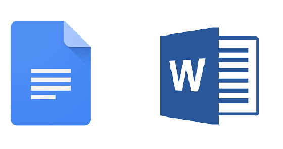 Google docs and MS word