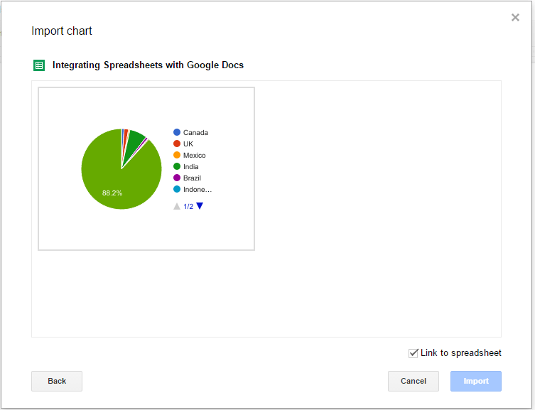 Google docs spreadsheet 2