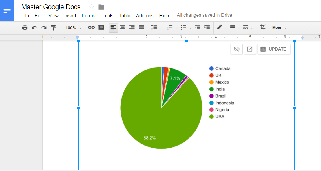 Google docs spreadsheet 3